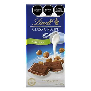 Chocolate con leche Lindt Classic Recipe con Avellana 125g.