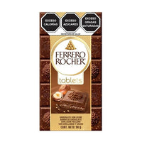 Barra de chocolate Ferrero Rocher tablets con leche 90 g