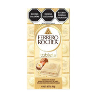 Barra de chocolate Ferrero Rocher tablets blanco 90 g
