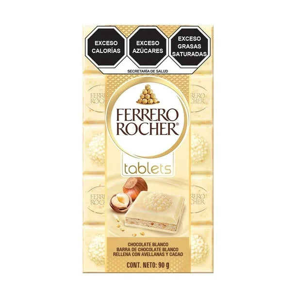 Barra de chocolate Ferrero Rocher tablets blanco 90 g