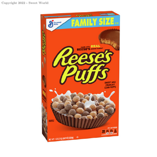 Reese's Puffs Cereal, Chocolatey Peanut Butter, with Whole Grain