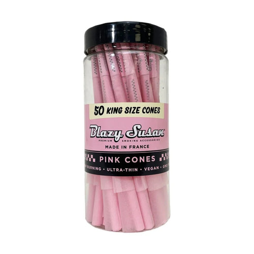 Blazy Susan Bote de Conos Rosas con  50 King Size