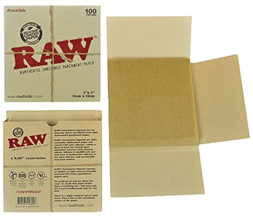 Raw Parchment Papers 5 x 5
