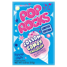 Pop Rocks Cotton Candy Explosion 9.5g - Popping Candy!