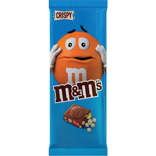 Barra de Chocolate M&Ms Crispy 100g.