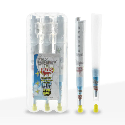 Glones 1 1/4 X Packs Conos con Filtro de Vidrio  3 Pack