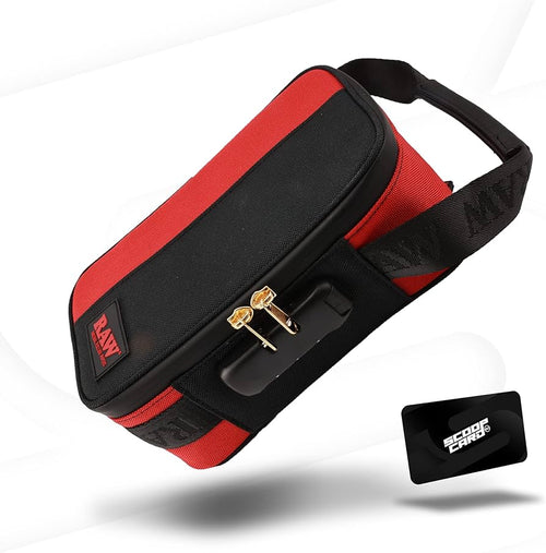 RAW Dank Locker Bolsa Anti-Olor con compartimentos y candado
