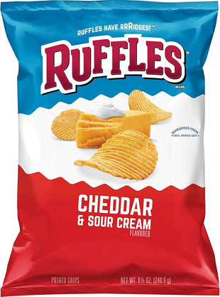 Ruffles Cheddar & Sour crema sabor patatas fritas