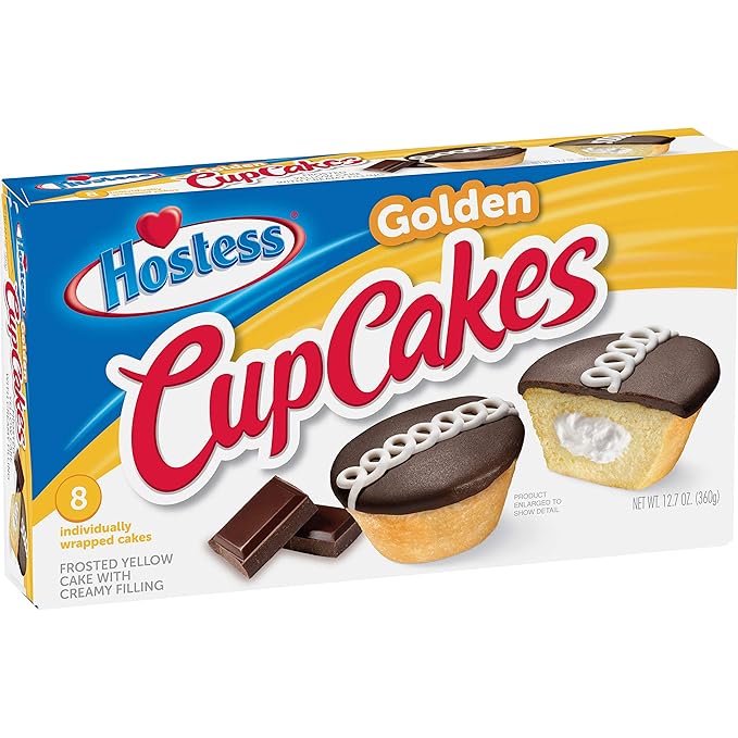 Hostess Cupcakes dorados, 12.7 onzas, 8 unidades