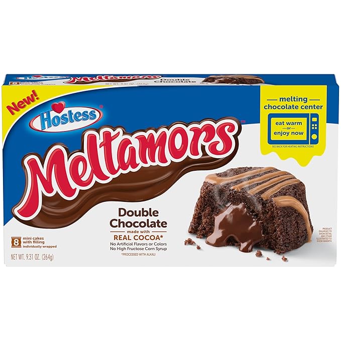Hostess Meltamors - Tortas dobles de chocolate