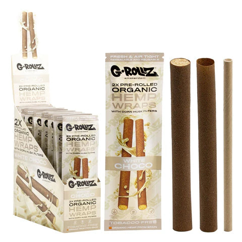 G-Rollz Cones Hemp White Choco