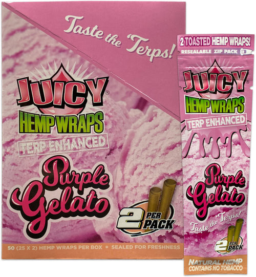Juicy Hemp Wraps Purple Gelato