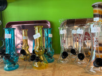 Mini Bong Amarillo Azul Transparente