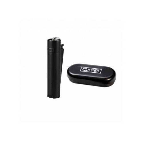 Clipper Encendedor Metalico Negro Mate
