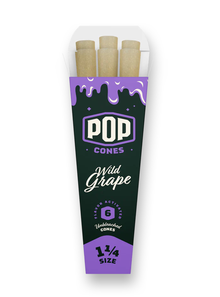 Pop Cones Wild Grape 6pz 1 1/4