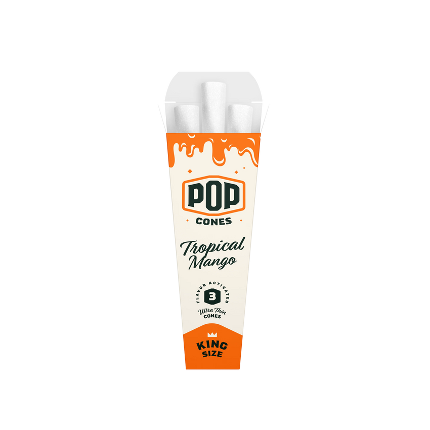 Pop Cones Tropical Mango  3 Pack King Size