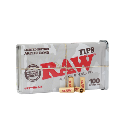 Raw 100 tips Limited edition camo lata metalica