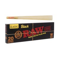 RAW Conos Black King Size 20 Pack
