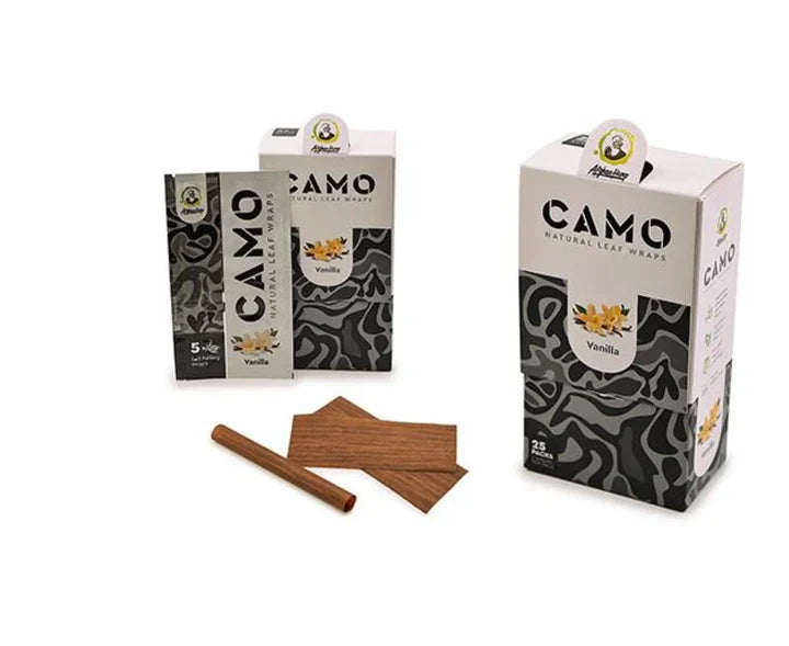 Camo 5 Wraps Per Pack Vanilla