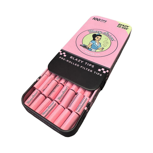 Blazy Susan Filtros Pre Rolados 100 Pack en lata