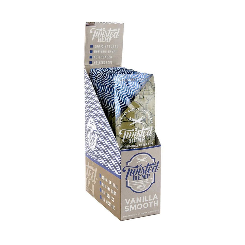 Twisted Hemp Wraps 2 pack Vainilla Smooth