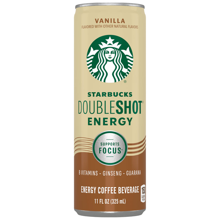 Starbucks, Doubleshot Energy, Vanilla Flavored, Energy Coffee Beverage