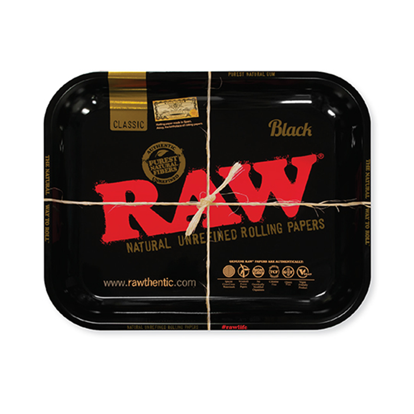 RAW Tray Charola Grande 13" x 11" Black Gold