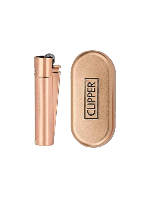 Clipper Encendedor Metalico Rose Gold Mate