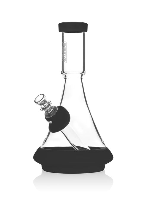 GRAV Deco Beaker Bong con Silicon Negro