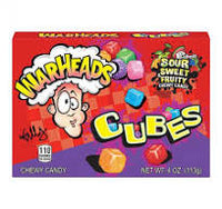 Warheads Sour Chewy Cubes Theatre Box - 4oz (113g)