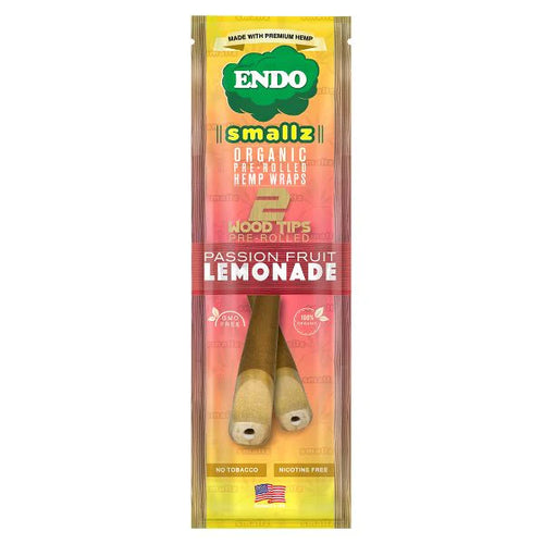 Endo Smallz Organic Pre-Rolled Hemp Wrap Passion Fruit Lemonade