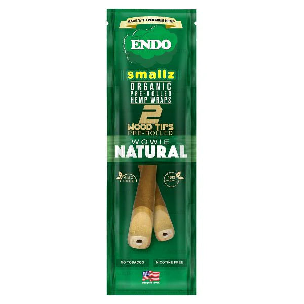 Endo Smallz Organic Pre-Rolled Hemp Wrap Natural