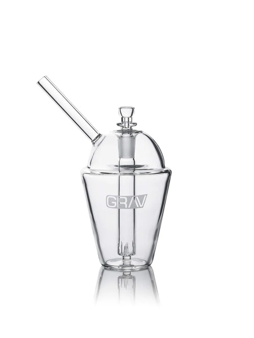 GRAV Slush Cup Bubbler Bong Clear
