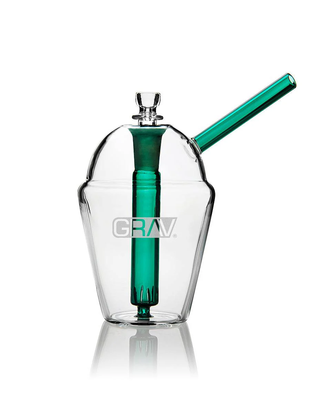 GRAV Slush Cup Bubbler Bong Green