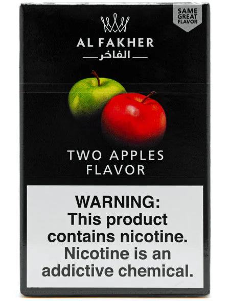 Al Fakher Tabaco Para Shisha Two Apples With Mint Flavor