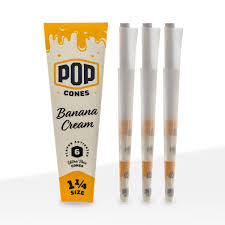Pop Cones 6 Pack Ultra Thin Banana Cream