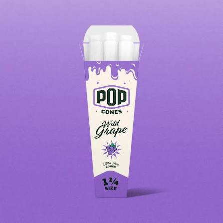 Pop Cones 6 Pack Ultra Thin Wild Grape