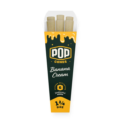 Pop Cones Banana Cream 6pz 1 1/4