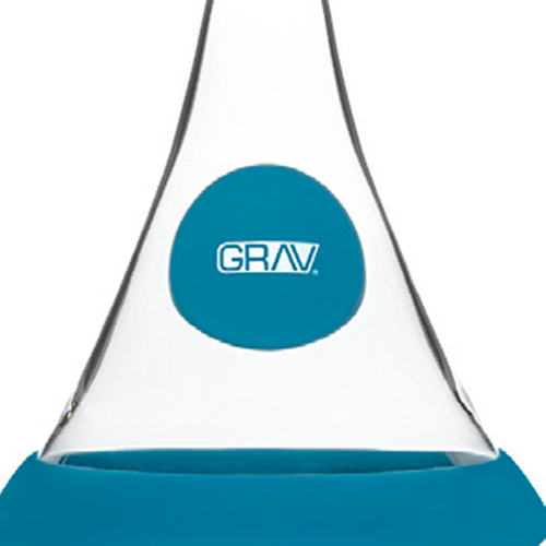 GRAV Deco Beaker Bong con Silicon Negro