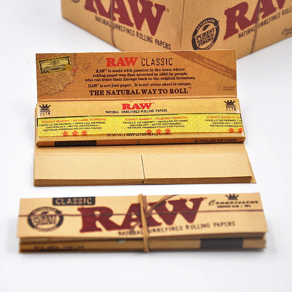 Raw Papeles Connoisseur King Size con filtros