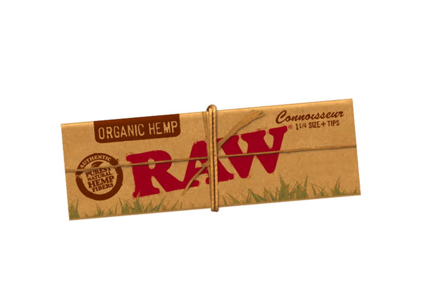 Raw Clasico 1 1/4 con Filtro Connoisseur Organic Hemp