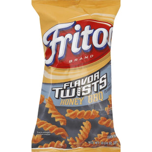 Fritos, Flavor Twists, Honey BBQ Flavored, Corn Snacks