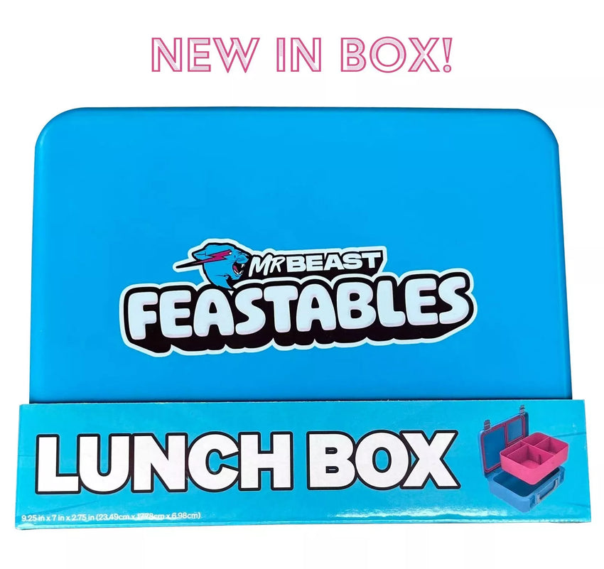 Lonchera Mr Beast Feastables Worlds Coolest azul/rosa
