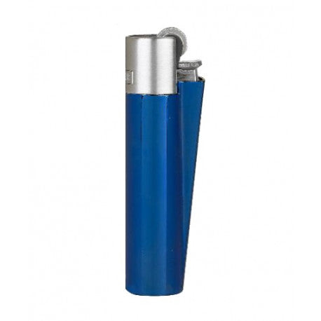 Clipper Encendedor Metalico Silver Top Blue
